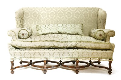 Lot 2 - A Continental three-seater settee