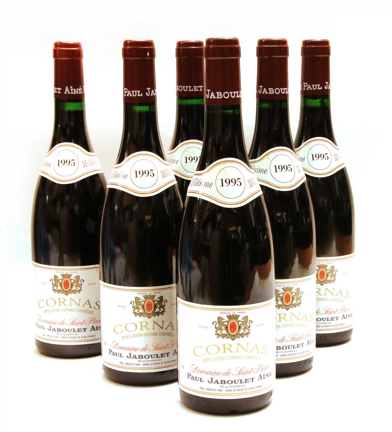 Lot 164 - Paul Jaboulet Aîné, Domaine de Saint-Pierre, Cornas, 1995, six bottles