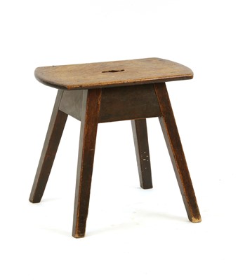 Lot 424 - A 19th century rustic stool