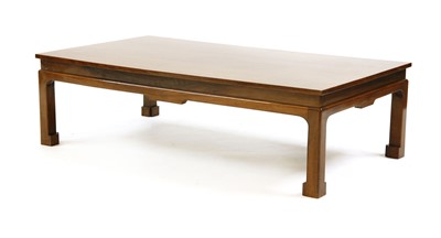 Lot 423 - A Chinese rosewood low coffee table