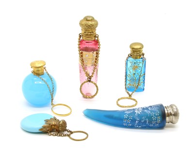 Lot 37 - A collection of scent bottles