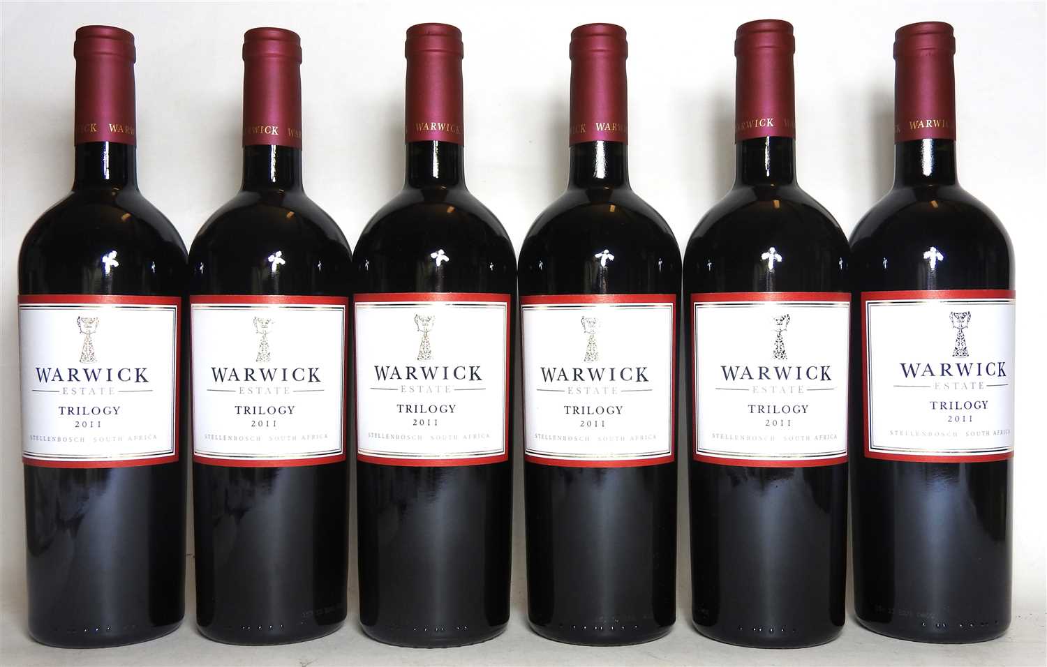 Lot 184 - Warwick Estate, Stellenbosch,Trilogy, 2011, six bottles (boxed)