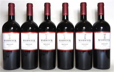 Lot 184 - Warwick Estate, Stellenbosch,Trilogy, 2011, six bottles (boxed)