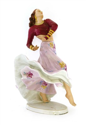 Lot 1430 - A Royal Dux figure of a dancer