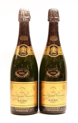 Lot 53 - Veuve Clicquot Ponsardin Carte Or, 1980, two bottles
