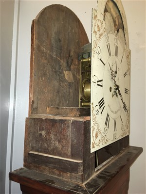 Lot 219 - A strung mahogany eight day longcase clock