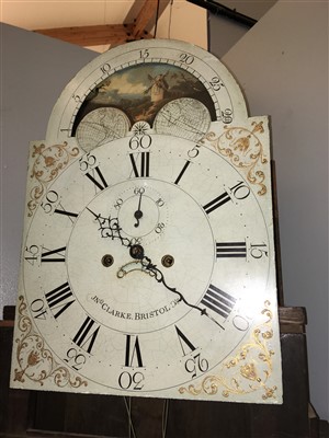 Lot 219 - A strung mahogany eight day longcase clock