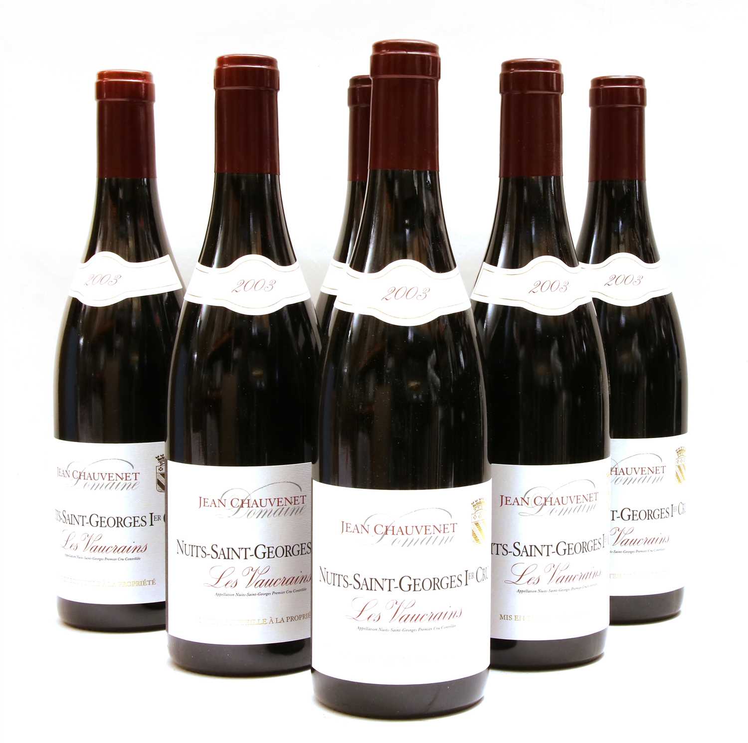 Lot 216 - Domaine Jean Chauvenet, Nuits-Saint-Georges 1er Cru, Les Vaucrains, six bottles (boxed)