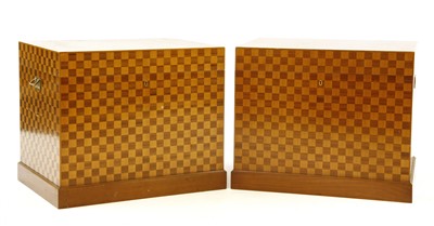 Lot 391 - A pair of modern parquetry chests