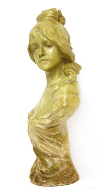 Lot 381 - An Art Nouveau bust of a maiden