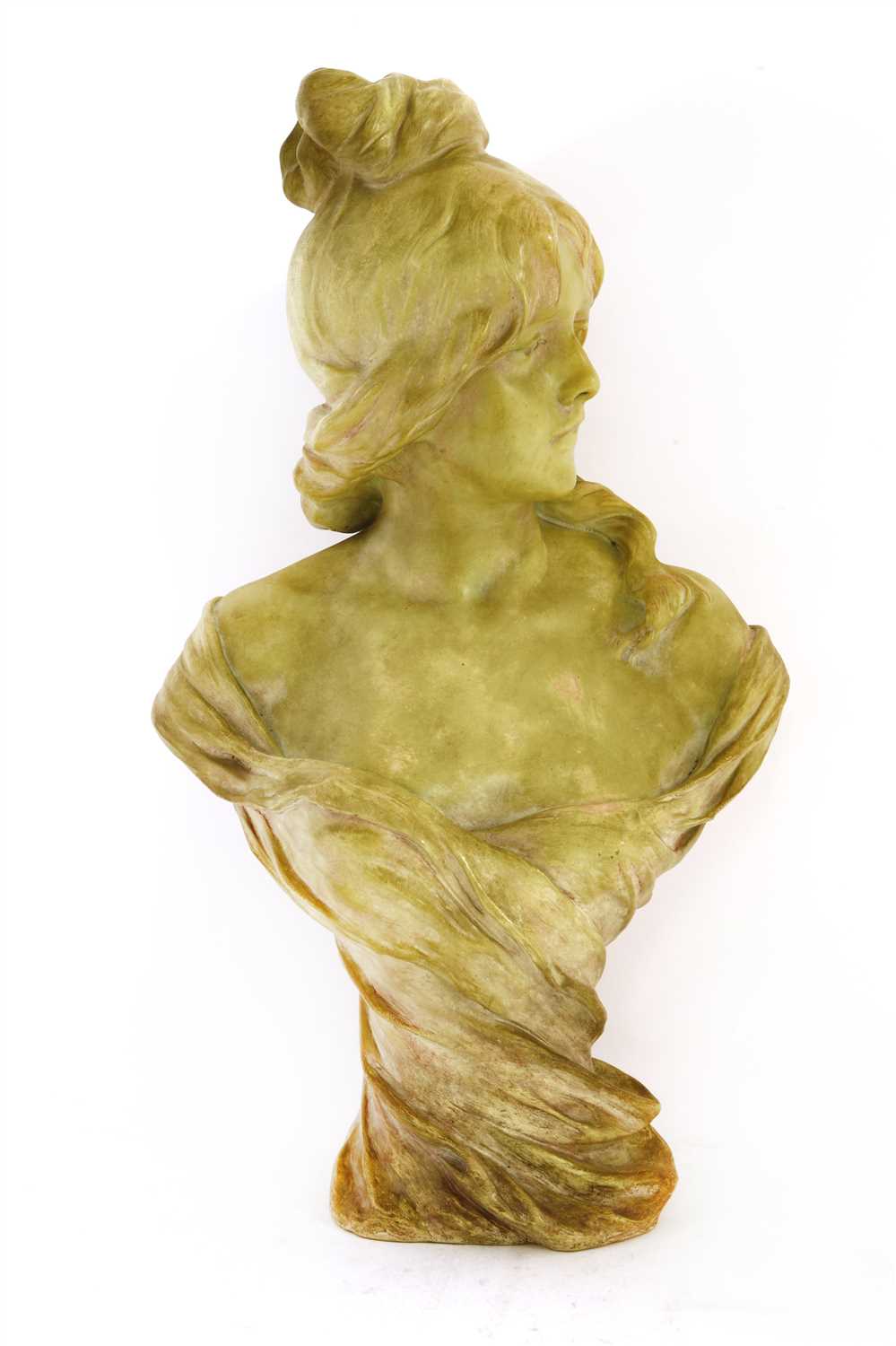 Lot 381 - An Art Nouveau bust of a maiden