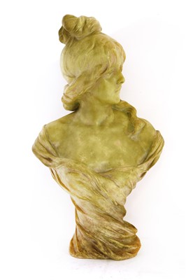 Lot 381 - An Art Nouveau bust of a maiden