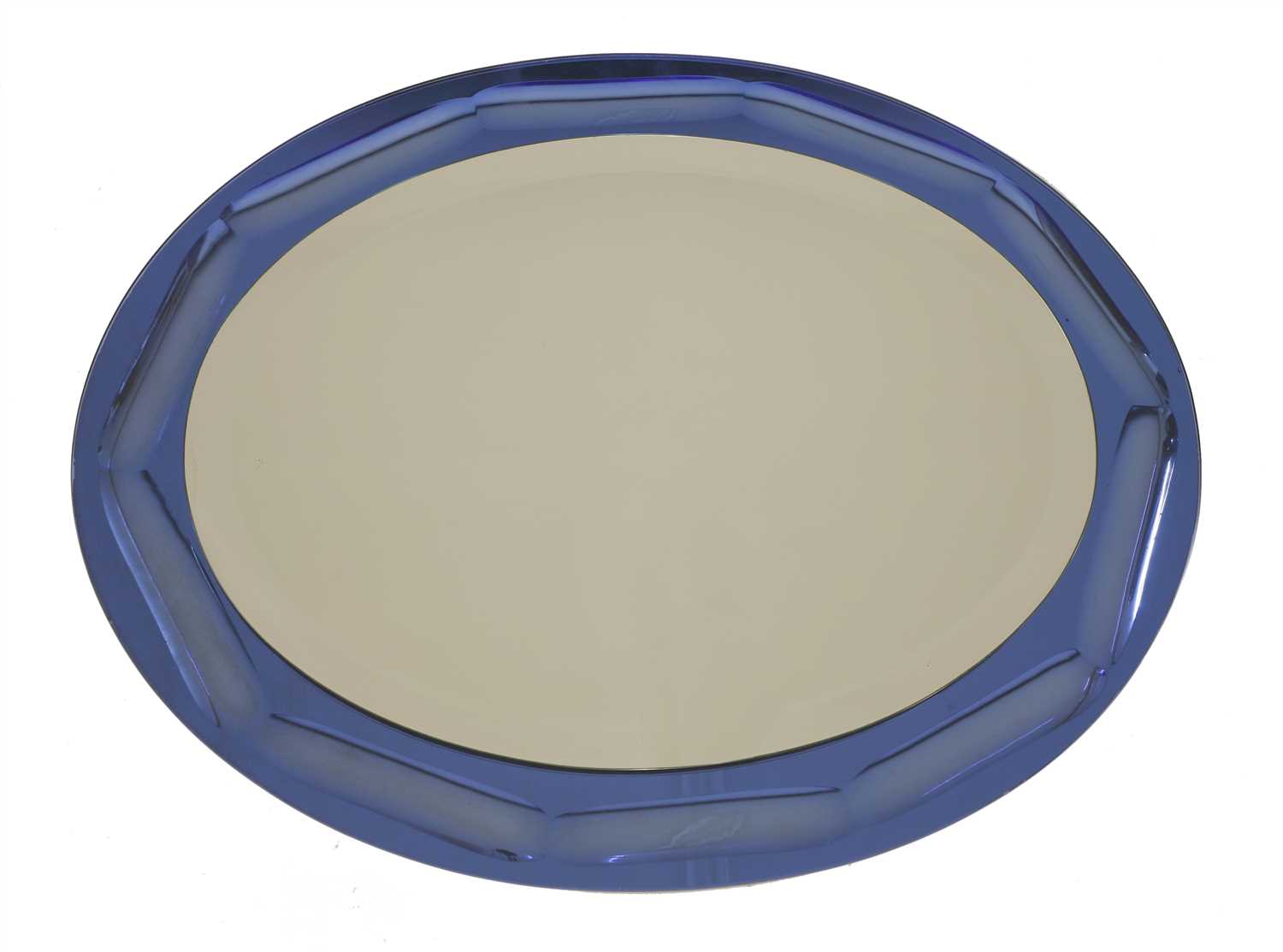 Lot 276 - An Italian oval wall mirror