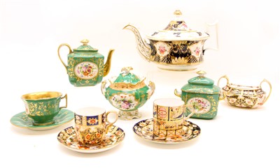 Lot 190 - 19th century Crown Derby Imari tea wares