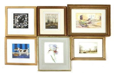 Lot 396 - Fourteen watercolours and prints 10