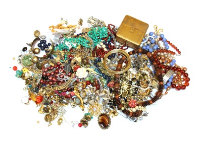 Lot 28A - A box of costume jewellery