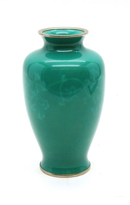 Lot 148 - A 20th Century Japanese musen shippo wireless cloisonne vase