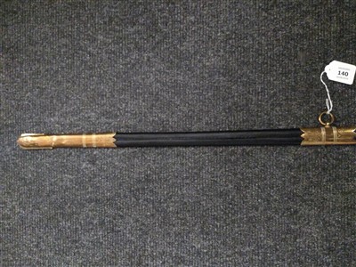 Lot 140 - A Royal Naval Officer's sword