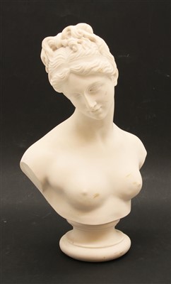 Lot 244 - A reconstituted stone bust