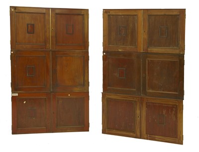 Lot 1709 - Six 'Natural History Museum' mahogany cabinets