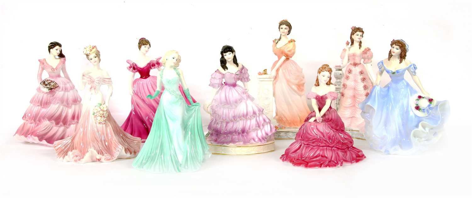Lot 193 - A collection of Coalport figures
