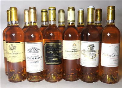 Lot 34 - Assorted Bordeaux Sweet Wines 2003 twelve bottles in total