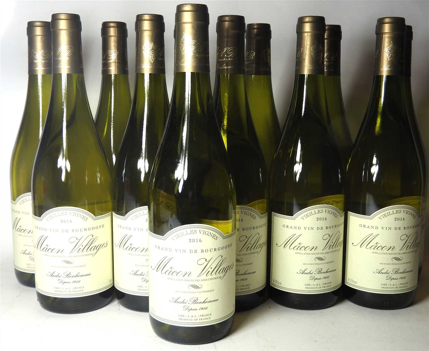 Lot 23 - Assorted Mâcon-Villages 2016: André Bonhomme (twelve bottles) and Talmard (twelve bottles)