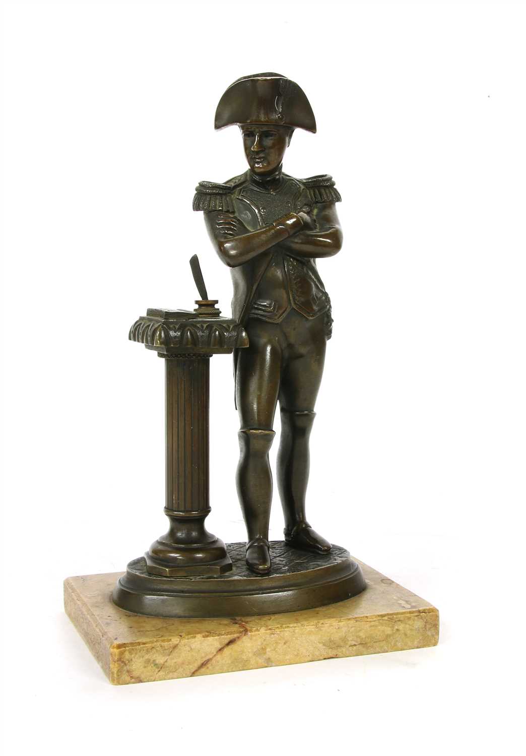 Lot 142 - A 19th century bronze statuette of Napoleon