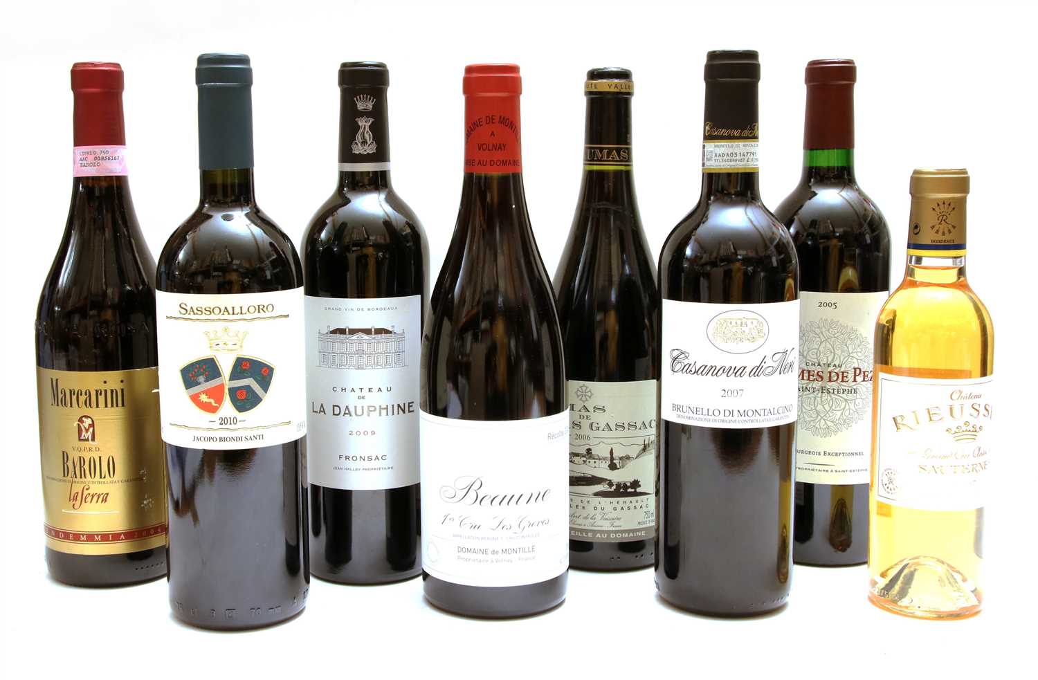 Lot 202 - Assorted Wines including: Mas de Daumas Gassac, 2006 and 7 others, total 7 bottles, 1 half bottle