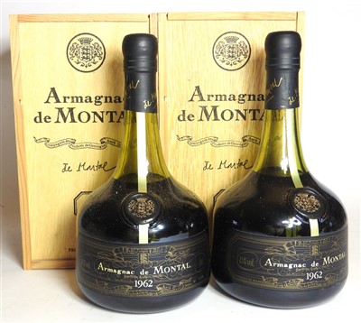 Lot 131 - Armagnac de Montal, 1962, two bottles (each in own owc)