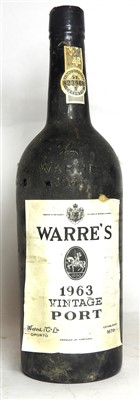 Lot 106 - Warre's, 1963, one bottle