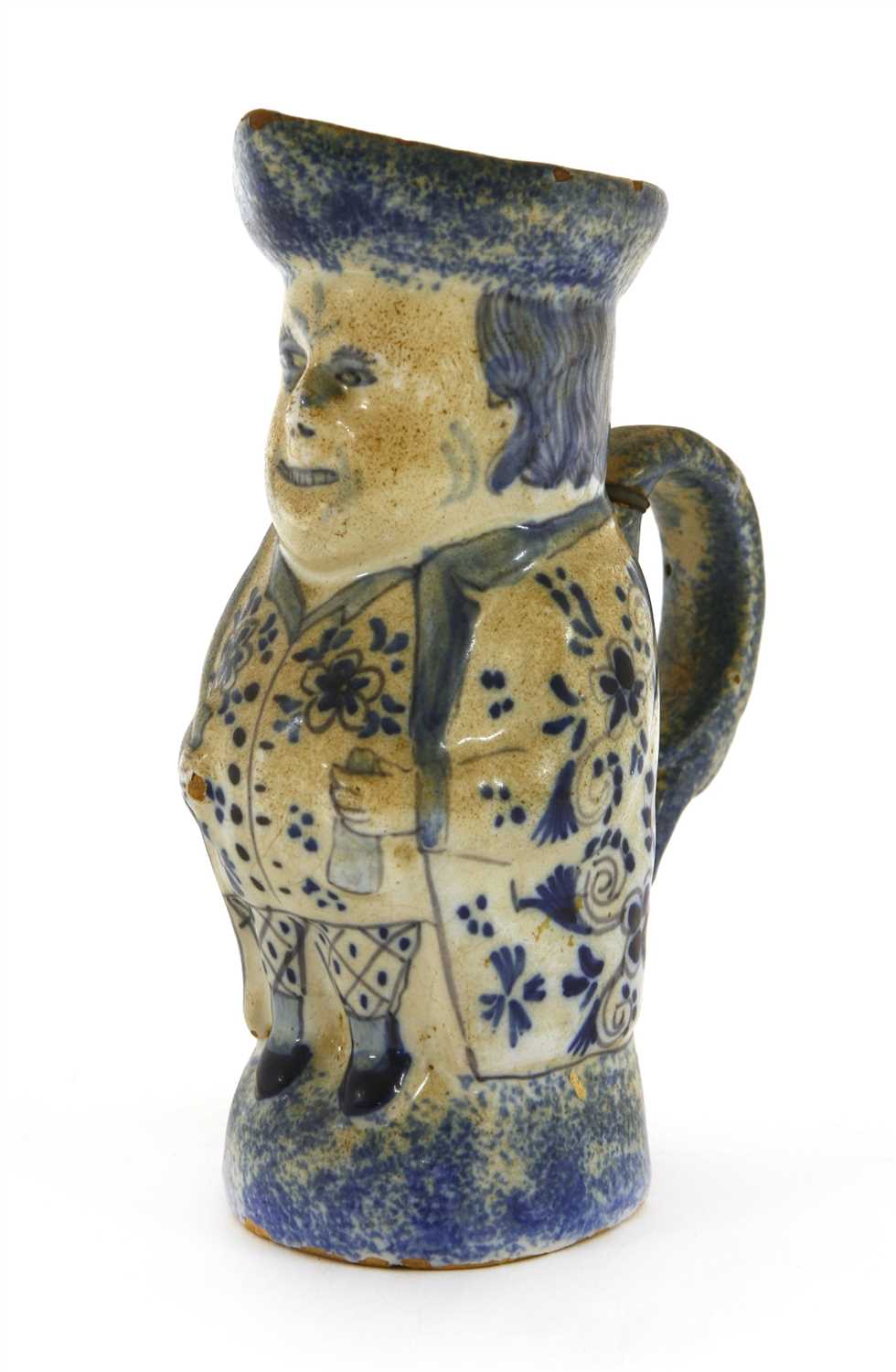 Lot 181 - An unusual Delft toby jug