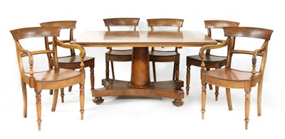 Lot 378 - A Regency mahogany pedestal dining table