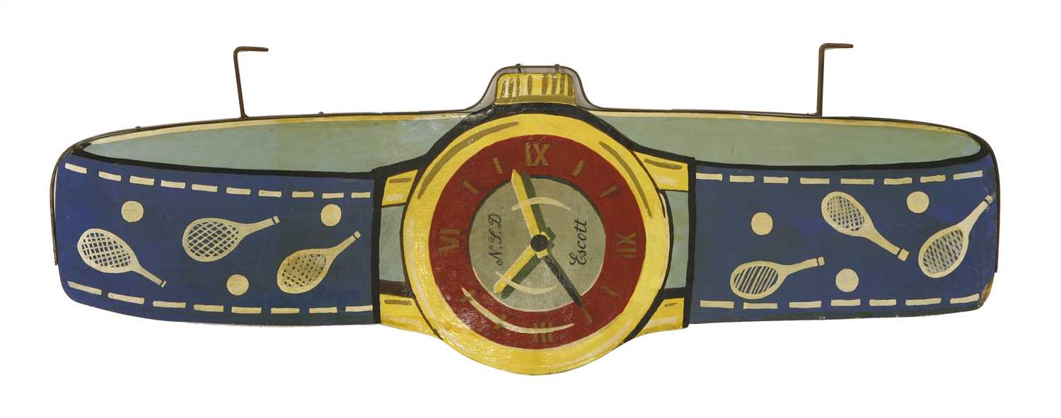 Lot 122 - An Advertising sign in the form of a wristwatch