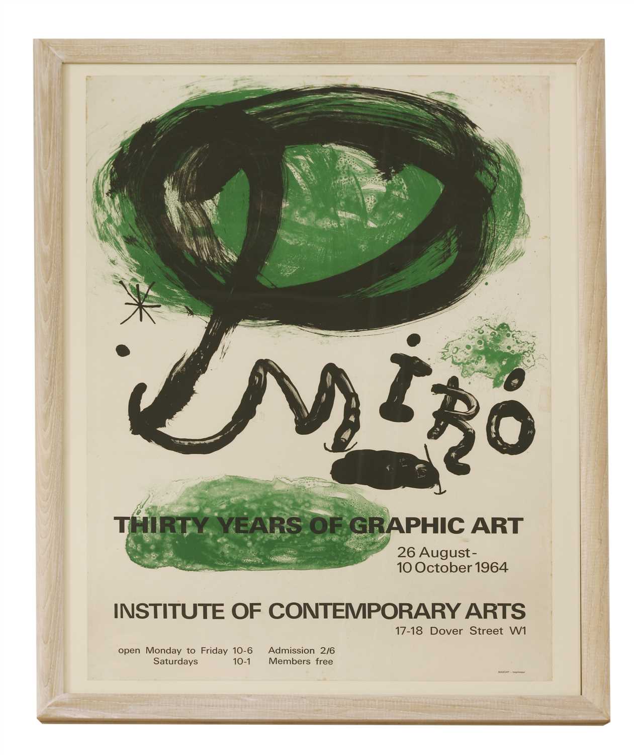 Lot 324 - 'Miro: Thirty Years of Graphic Art'