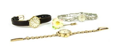 Lot 14A - A ladies 9ct gold Tissot mechanical watch