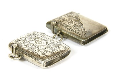 Lot 15B - Two sterling silver vesta cases