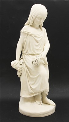 Lot 150 - A 19th Century Parian Ware figure of Summer
