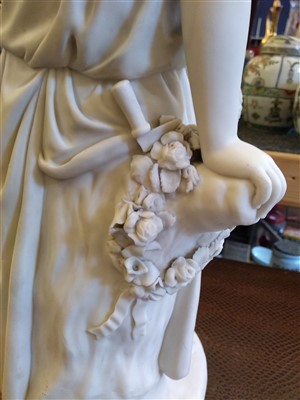 Lot 150 - A 19th Century Parian Ware figure of Summer