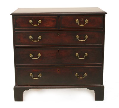 Lot 222 - A George III mahogany chest