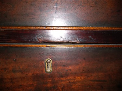 Lot 222 - A George III mahogany chest