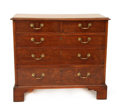 Lot 320 - A George III mahogany chest
