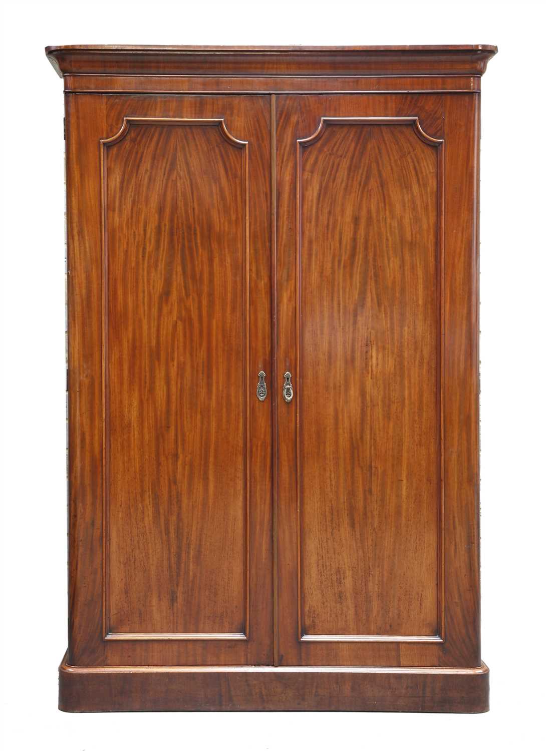 Lot 310 - A Victorian mahogany wardrobe
