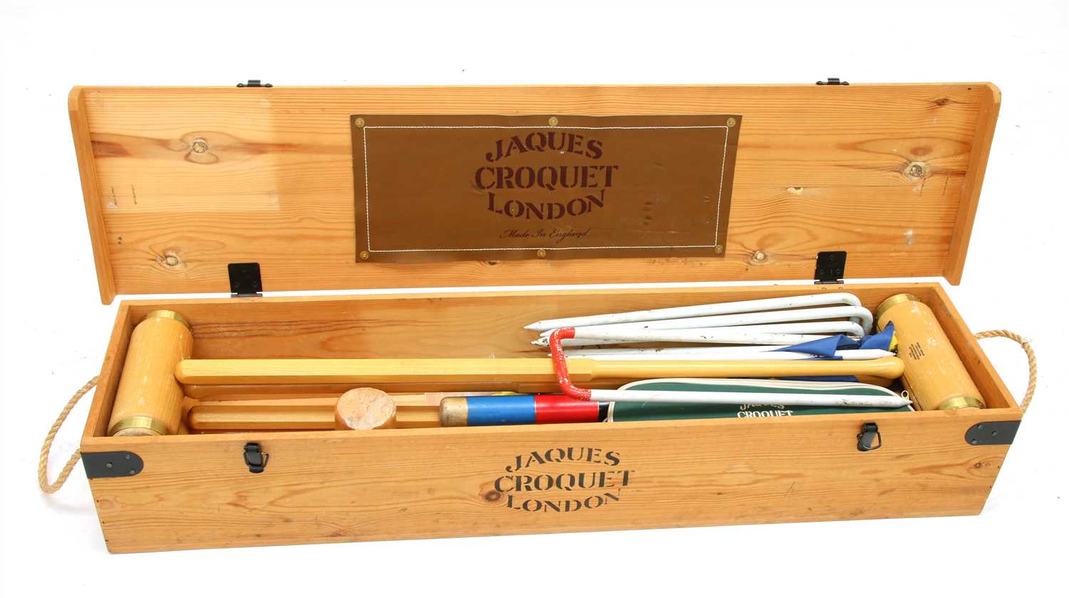 Lot 209 - A modern Jaques croquet set