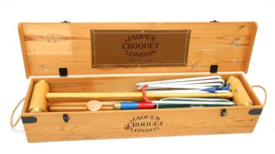 Lot 209 - A modern Jaques croquet set
