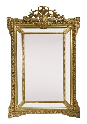 Lot 200 - A pair of Victorian giltwood and gesso wall mirrors