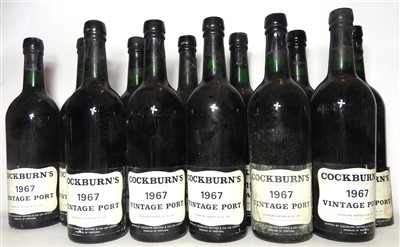 Lot 82 - Cockburn's, 1967, twelve bottles