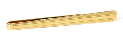 Lot 11B - A 9ct gold tie slide