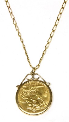 Lot 19A - A sovereign pendant