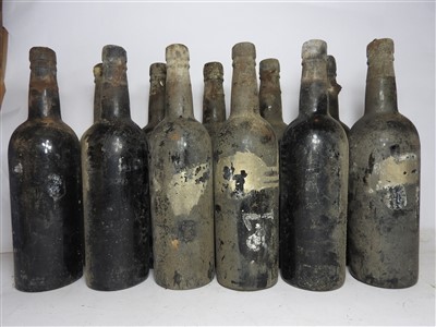 Lot 86 - Vintage Port, 1927, UK bottled, eleven bottles (labels lacking, date on capsule)